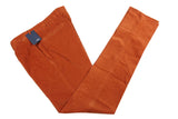 Incotex Trousers: 36, Burnt orange corduroy, flat front, Slim fit, cotton/elastan