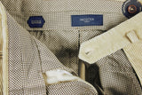 Incotex Trousers: 34, Beige corduroy, flat front, pure cotton