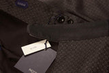 Incotex Trousers: 34, Grey weave with gunmetal grosgrain trim, flat front, pure wool