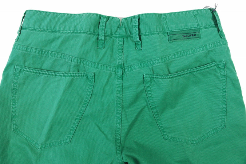 Incotex Jeans: 34, Washed teal green, 5 pocket, regular, cotton