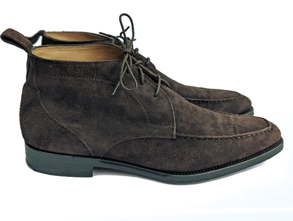 Kiton Chukka Boots Brown Suede UK 7.5