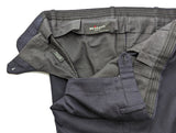 Kiton Trousers 38 Navy Flat Front Wool Flannel