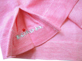 Kiton Shirt: X-Small, Pink, long sleeve crewneck, cotton pique