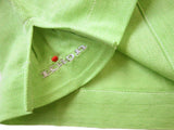 Kiton Shirt: X-Small, Lime green, long sleeve crewneck, cotton pique