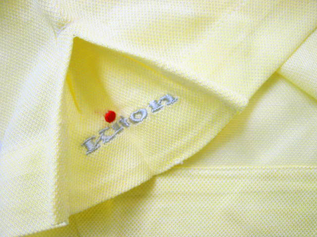 Kiton Shirt: Small, Lemon, long sleeve crewneck, cotton pique