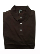 Kiton Polo Shirt M Dark Brown Mercerized Cotton
