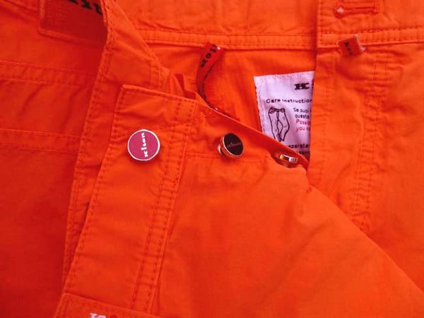 Kiton Jeans: 37/38, Washed orange, classic jean style, spring cotton