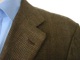 Kiton Sport Coat: 44XL/45XL, Dark drab glen plaid, 3-button, pure cashmere