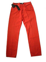 Kiton Jeans: 33, Orange, 5 pocket, pure cotton