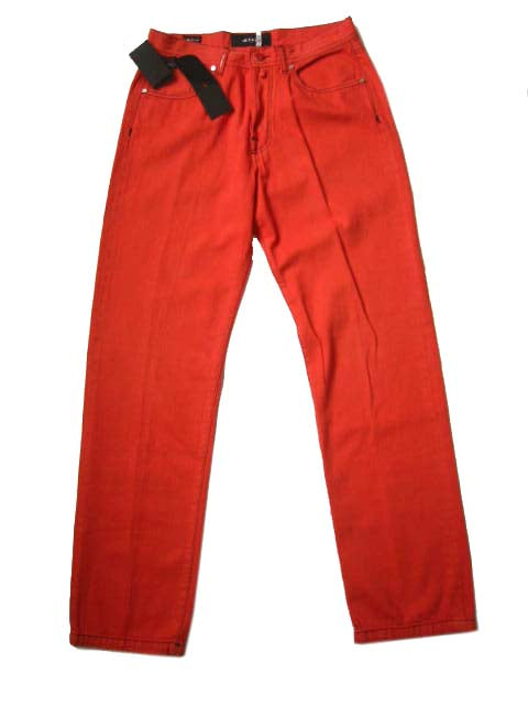 Kiton Jeans: 33, Orange, 5 pocket, pure cotton