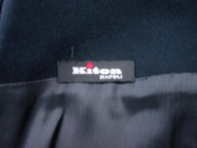 Kiton Women's Skirt Black Stretch Silk Crepe IT 42