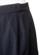 Kiton Women's Skirt Black Wool Stretch IT 47