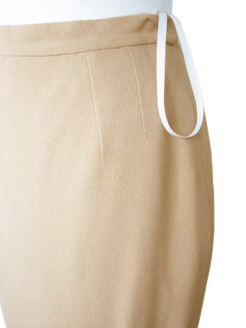 Kiton Women's Tan Silk Crepe Stretch IT 42
