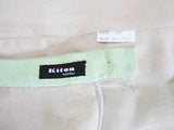 Kiton Women's Skirt Soft Chartreuse Linen IT 40