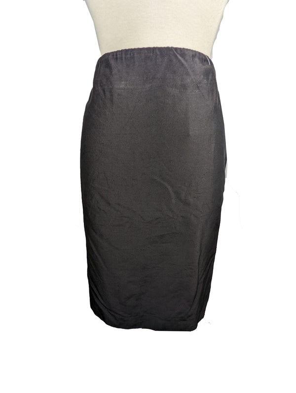 Kiton Women's Skirt Black Silk IT 48