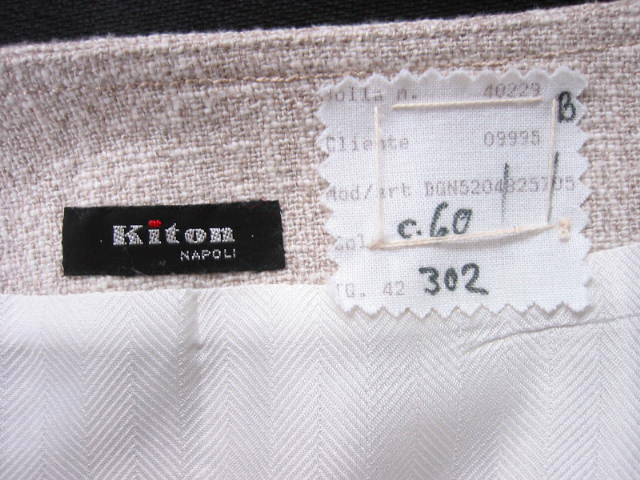 Kiton Women's Skirt Beige Heavy Silk/Linen(?) IT 42