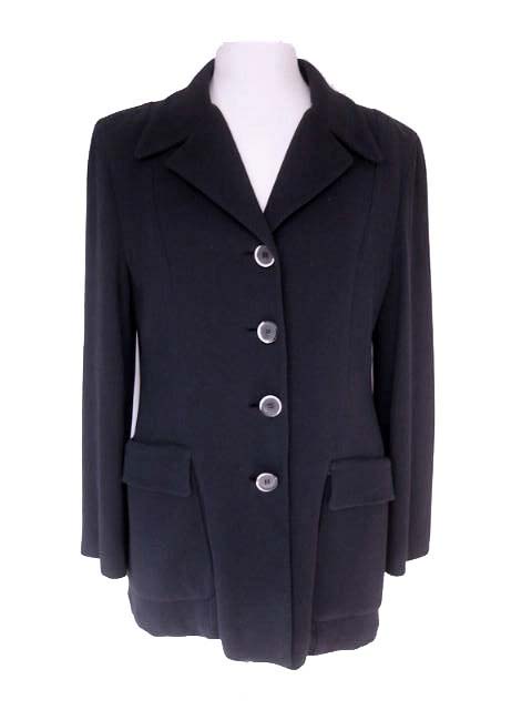 Kiton Women's Navy Heavy Cotton Jacket/Coat IT 46/US 12