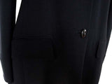 Kiton Women's Black Heavy Silk Jacket/Coat IT 42/US 8/10