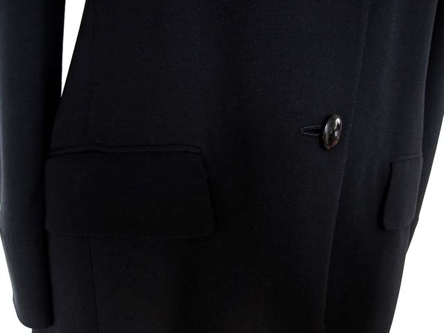 Kiton Women's Black Heavy Silk Jacket/Coat IT 42/US 8/10