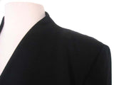 Kiton Women's Black Wool Nehru Jacket/Coat IT 46/US 12