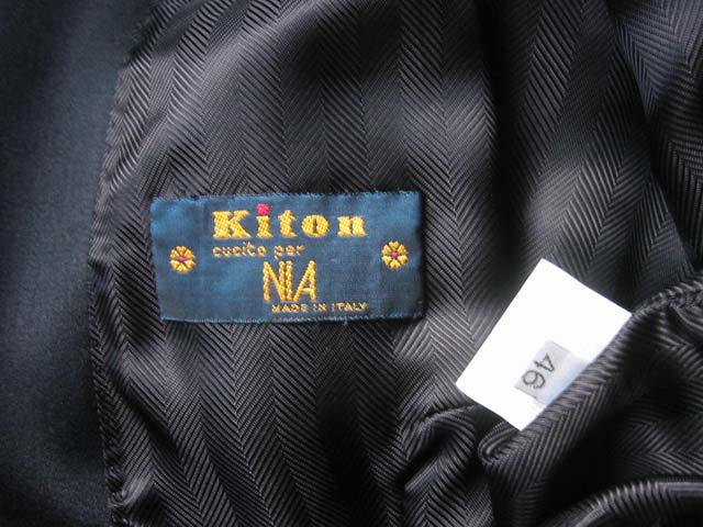 Kiton Women's Black Wool Nehru Jacket/Coat IT 46/US 12