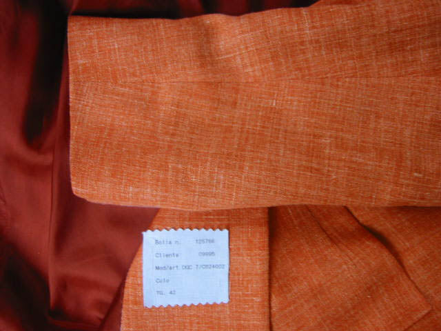 Kiton Women's Orange Cashmere/Linen Jacket/Blazer IT 42/US 8/10
