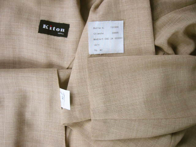 Kiton Women's Sand Cashmere Hopsack Jacket/Coat IT 42/US 8/10