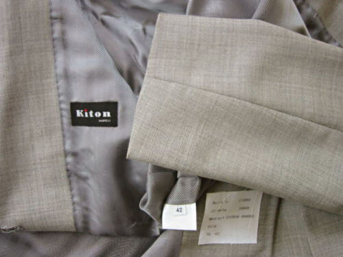 Kiton Women's Light Grey Melange Wool/Mohair Jacket/Coat IT 42/US 8