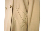 Kiton Women's Light Tan Wool Double Breasted Jacket/Coat IT 42/US 8/10
