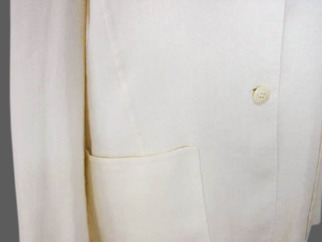 Kiton Women's Cream Spring Linen Coat IT 42/US 8 Stained
