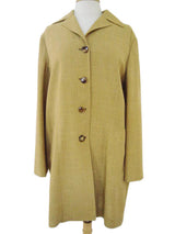 Kiton Women's Dijon Tan Wool Oversized Coat IT 42/US 8/10