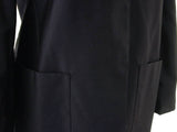Kiton Women's Navy Wool/Silk Spring Coat IT 42/US 8/10 Damaged