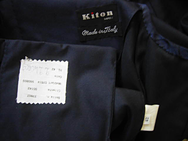 Kiton Women's Navy Wool/Silk Spring Coat IT 42/US 8/10 Damaged