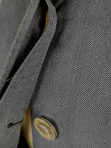 Kiton Women's Washed Blue Heavy Silk Jacket/Coat IT 42/US 8
