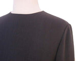 Kiton Women's Gunmetal Grey Wool Twill Dress IT 42/US 8