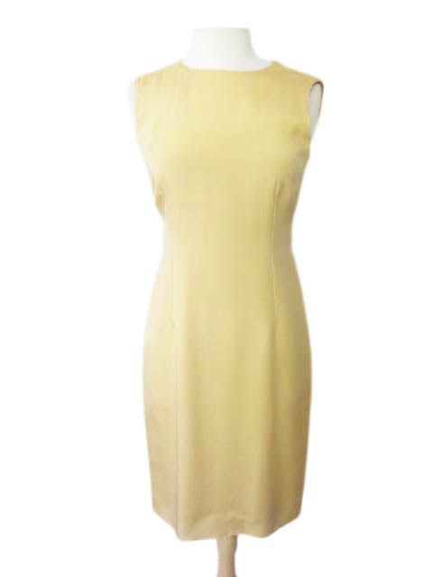 Kiton Women's Soft Yellow Silk Dress IT 42/US 8