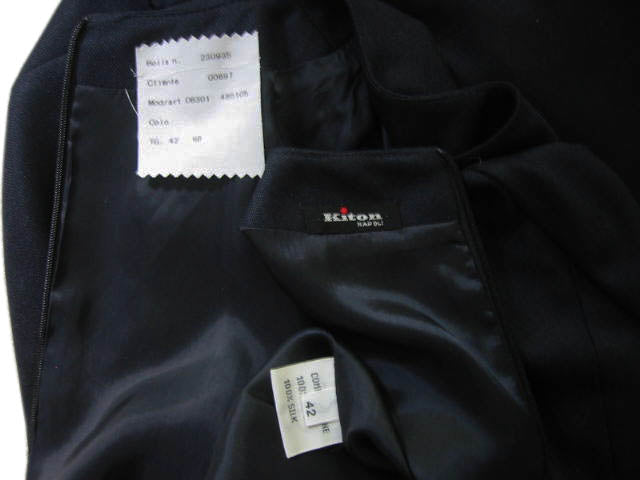 Kiton Women's Dark Navy Blue Silk Dress IT 42/US 8