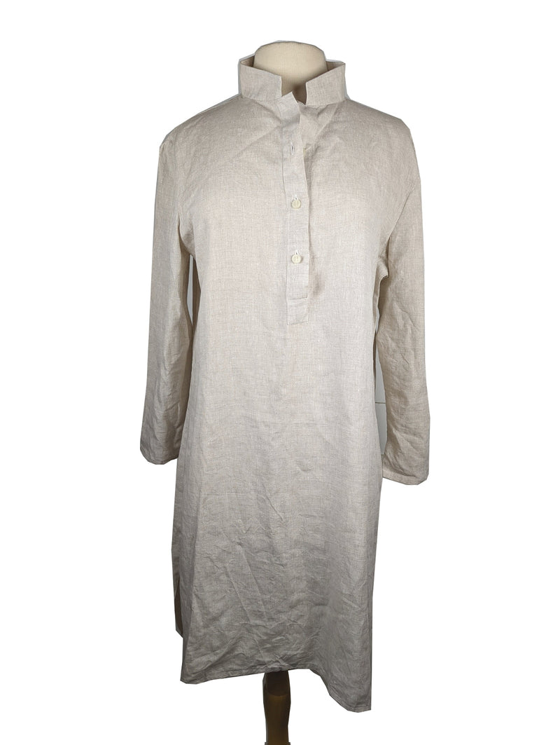 Kiton Women's Sand Beige Linen Smock Dress IT 44/US 10 – eHABERDASHER Kiton Women's Sand Beige Linen Smock Dress IT 44/US 10 – eHABERDASHER