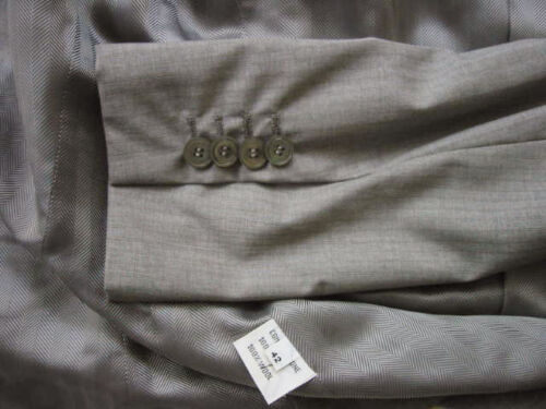 Kiton Women's Light Grey Striped Super 150's Blazer IT 42/US 8/10