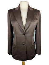 Kiton Women's Brown Wool Blazer IT 42/US 8