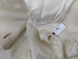 Kiton Women's Cream Double Breasted Wool Blazer IT 42/US 8 DMG