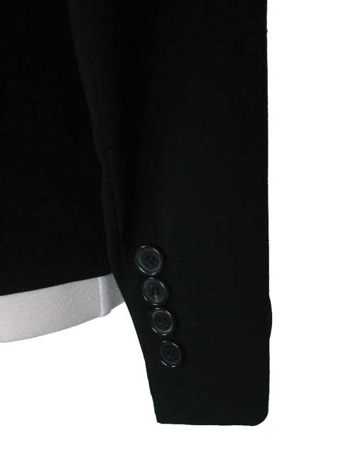Kiton Women's Black Double Breasted Wool Blazer IT 42/US 8/10