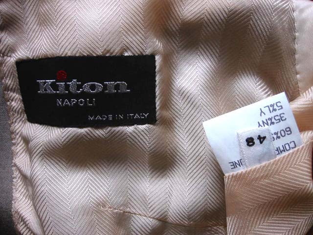Kiton Women's Golden Olive Silk Blend Blazer IT 48/US 14/16