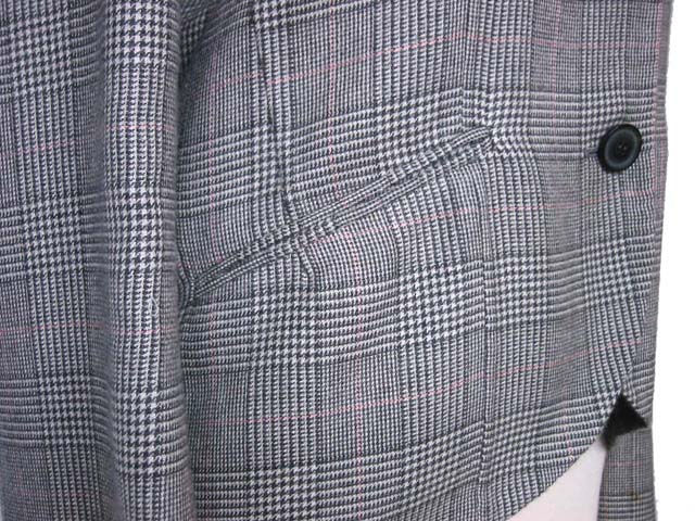 Kiton Women's Grey Plaid Cashmere Blazer IT 42/US 8/10