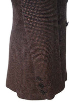 Kiton Women's Charcoal/Gold check Double Breasted Wool Blazer IT 42/US 8/10