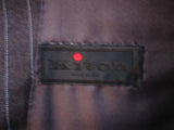 Kiton Women's Charcoal Striped Double Breasted Wool Blazer IT 42/US 8/10