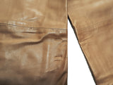 Kiton Women's Trousers Tan Fringed Leather IT 42