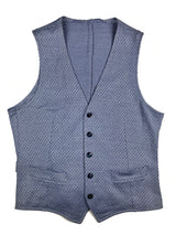 LBM 1911 Vest Medium/50, Blue/white weave Cotton blend