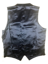 Luigi Bianchi Vest Large/52, Solid navy blue Silk blend