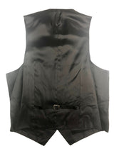 Luigi Bianchi Vest Medium/50, Black weave Silk blend